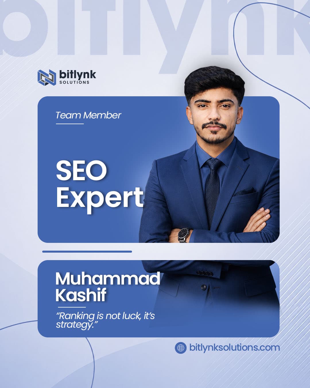 Muhammad Kashif — SEO Expert, Bitlynk Solutions